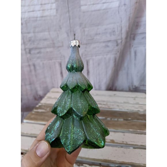 Dept 56 glass tree ornament Xmas holiday mercury ?